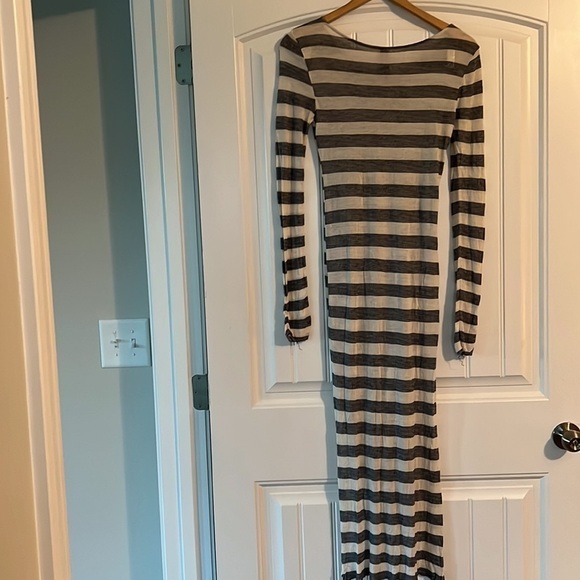 Free People Beach Go Lightly Strip Knot Linen Maxi dress - Picture 7 of 8